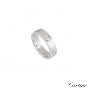 Cartier Platinum Diamond Love Ring B4046757